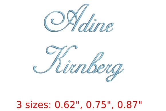 Adine Kirnberg Embroidery Font: A Masterpiece for Creative Expression