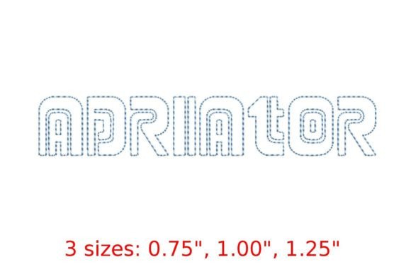Adriator Bean Stitch Outline Font: A Unique Fusion of Art and Functionality