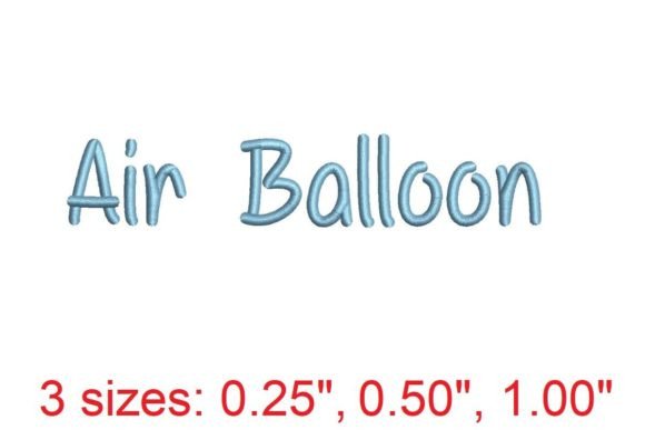 Air Balloon Embroidery Font: A New Era of Creativity in Handcrafted Design