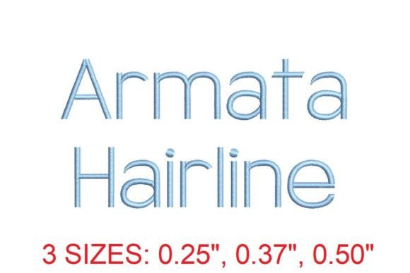 Armata Hairline Embroidery Font: Elevating Your Design Craft