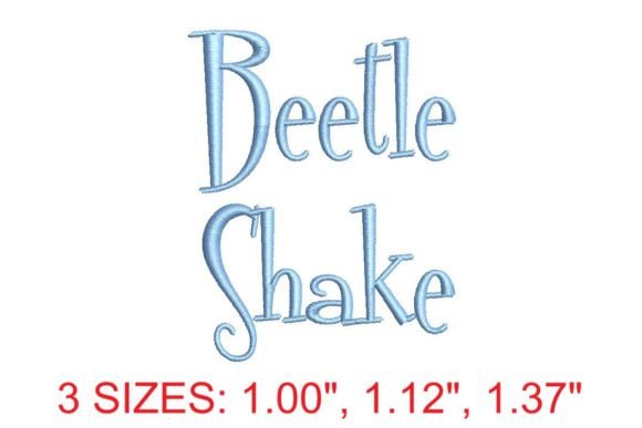 Beetle Shake Embroidery Font: A Versatile Tool for Creative Embroidery Projects