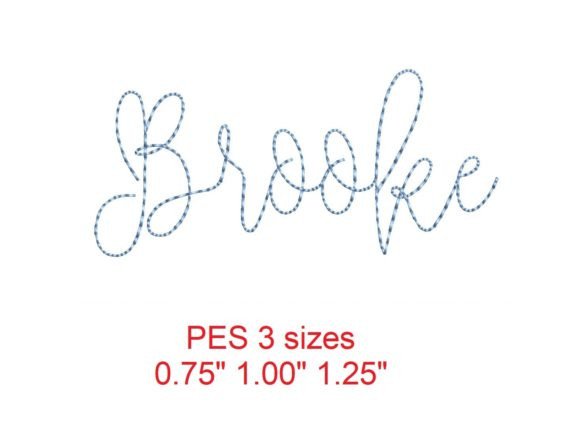 Brooke Bean Stitch Font: A Stylish Embroidery Solution for Every Project
