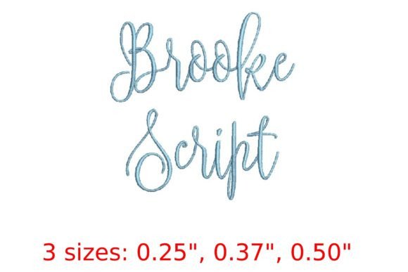 Brooke Script Embroidery Font: A Versatile Tool for Creative and Professional Embroidery Projects