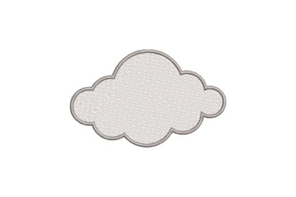 Cute Cloud Embroidery: A Versatile Design for Creative Expression