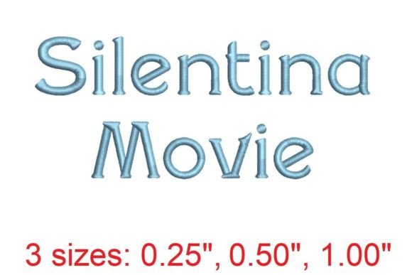 Discover the Artistry of Silentina Movie Embroidery Font