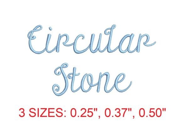 Discover the Elegance of Circular Stone Embroidery Font