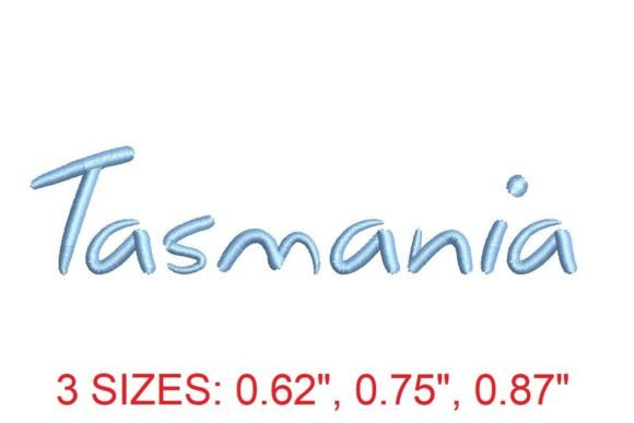 Discover the Exquisite Tasmania Font for Embroidery Enthusiasts