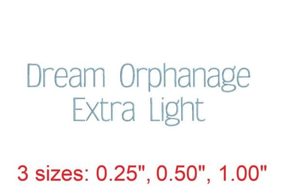 Dream Orphanage EL Embroidery Font