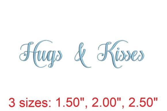 Embracing the Warmth of Hugs and Kisses: A Guide to the Embroidery Font