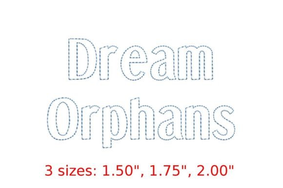 Experience the Versatility of Dream Orphans Bean Stitch Outline Font