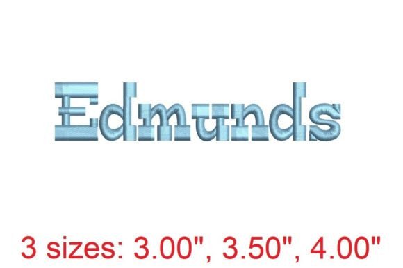 Introducing the Edmunds Embroidery Font: A New Era in Creative Embroidery