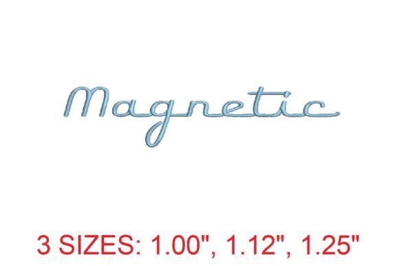 Introducing the Magnetic Embroidery Font: A Modern Twist for Your Creative Projects