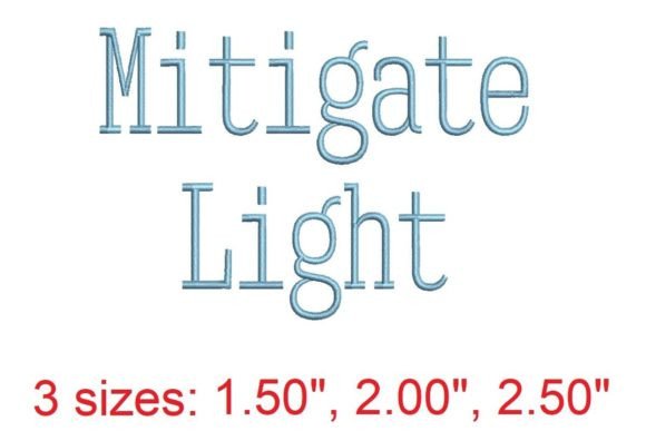 Introducing the Mitigate LT Embroidery Font – Your Perfect Companion for Elevating Your Projects