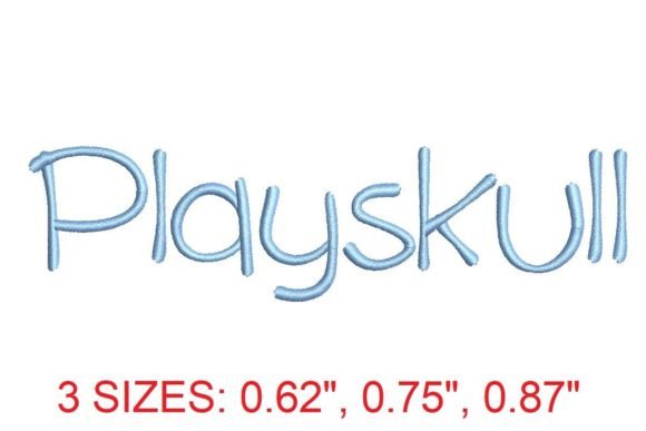 Introducing the Playskull Embroidery Font: A New Era in Creative Embroidery