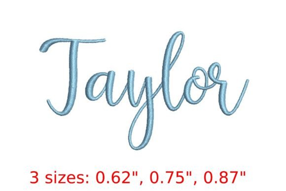Introducing the Versatile Taylor Embroidery Font