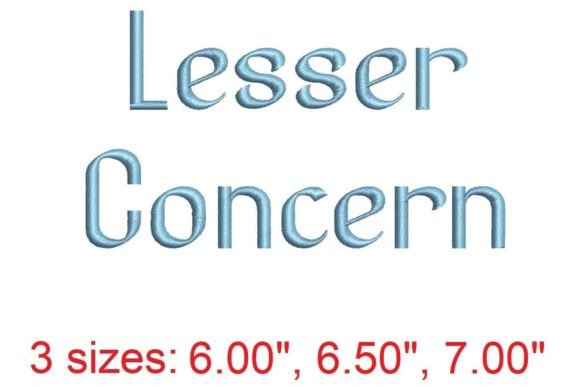 Lesser Concen Embroidery Font: A Versatile Script for Creative Projects
