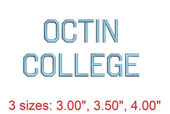 Octin College Regular Embroidery Font: A Versatile Tool for Creative Stitching
