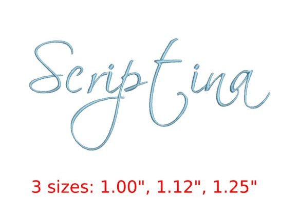 Scriptina Embroidery Font: A Versatile Choice for Elegant Embroidery Designs