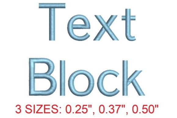 Text Block Embroidery Font: A Versatile Tool for Professional Stitching Projects