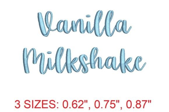 Vanilla Milkshake Embroidery Font: A Sweet Addition to Your Creative Projects