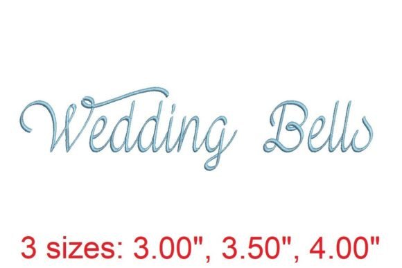 Wedding Bells Embroidery Font: A Timeless Design for Bridal Elegance